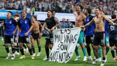 Argentina face disciplinary action over Falklands banner after semi-final
